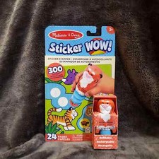 Melissa  Doug On the Go 300 Stickers TIGER WOW Stamper  Activity Pad 24 Pages