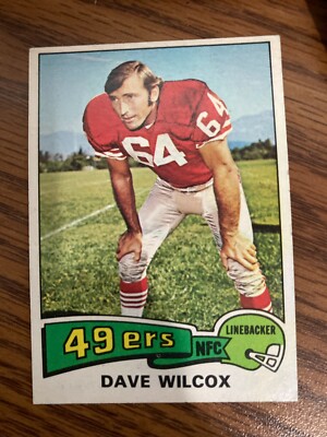 1975 Topps #331 Dave Wilcox San Francisco 49er's  ExMt