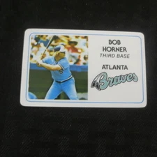 1981 Permagraphics credit card Perma Graphics Bob Horner Braves