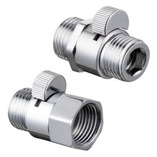 G1/2 Shower Flow Control Valve Female Male Water Shut-Off  Bidet Sprayer