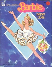 VNTG BALLERINA BARBIE PAPER DOLL RARE ORG SZ HD LASR REPRODCTIN UNCT LOPR FRESH