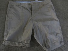 VGC Divided Blue tan button-fly shorts - mens 30"-32" waist 9" inseam