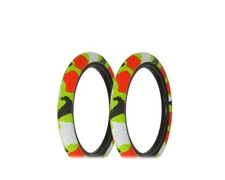 ALTALINE Bicycle TIRES 20" x 2.35" JUNGLE WHITE Sem-Slick Tread (2) TIRES BIKE