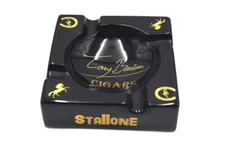 Stallone Cigars Black 4- Cigar Ashtray
