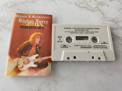 Yngwie J Malmsteen's Rising Force Marching Out CASSETTE Tape