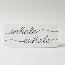 Wall Plaque, Inhale Exhale 