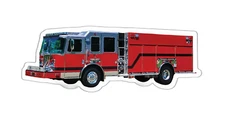 Fire Truck Sticker Decal