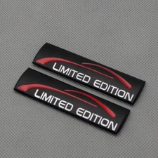 2Pcs Rear Lid Trunk Limited Edition Logo Badge Door Side Fender Emblem Sticker