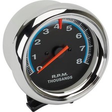 3-12 Chrome Electric Tachometer Kit 8k Rpm - Perfect For Hot Rods