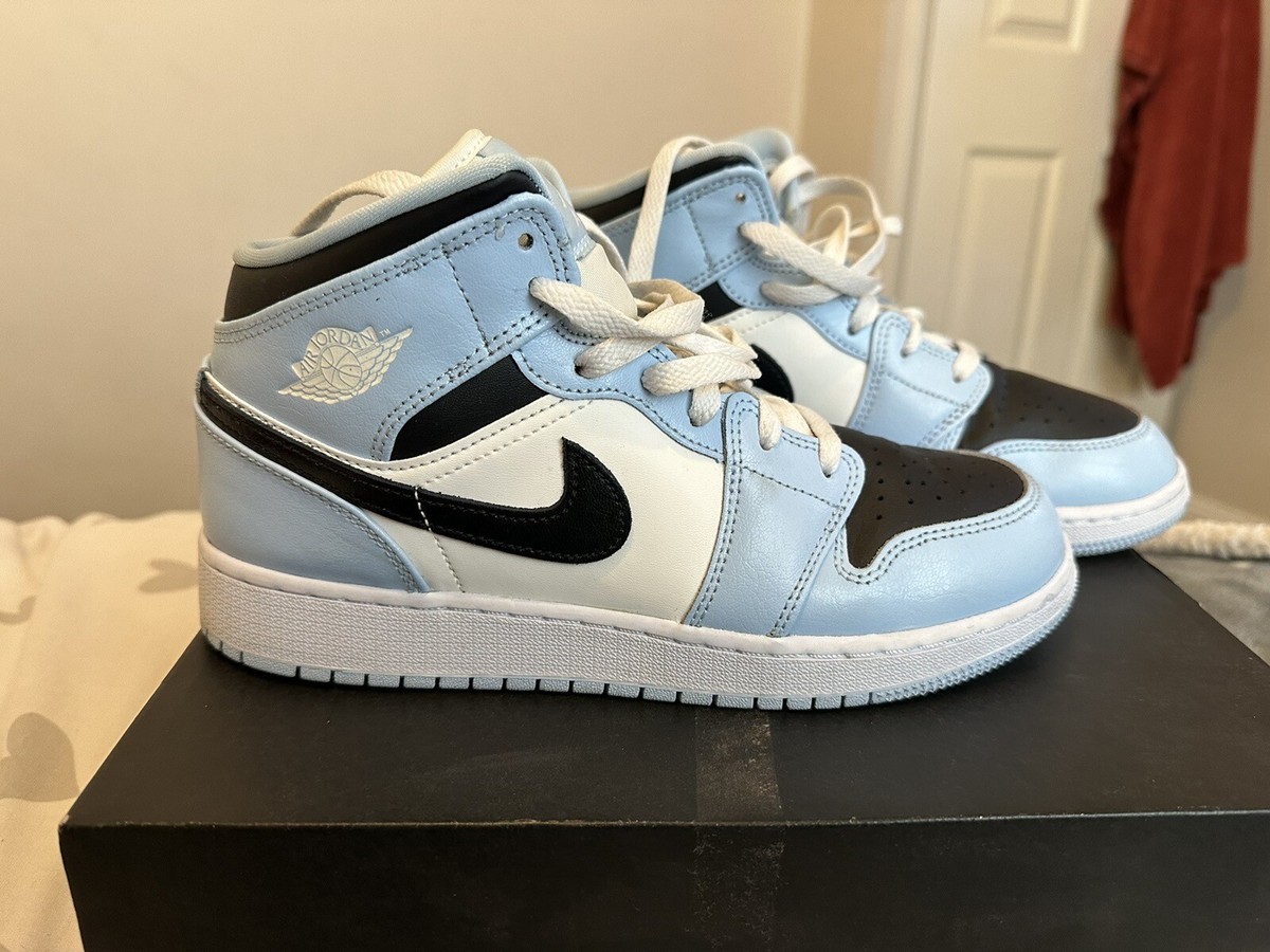 Air Jordan 1 Mid Ice Blue GS UK 6 | eBay UK