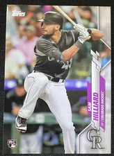 2020 Topps #12 Sam Hilliard RC - Colorado Rockies