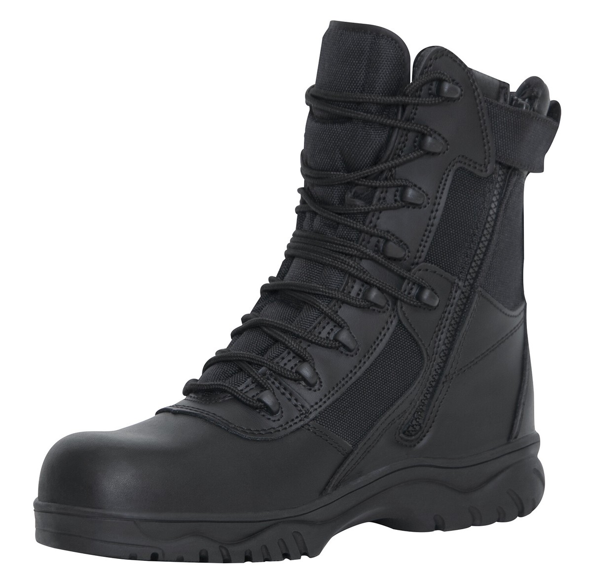 Rothco Black Forced Entry Tactical Mid Top Composite Toe Boots 6\