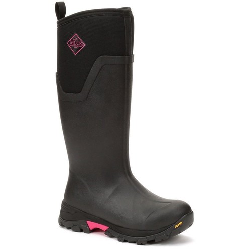 Muck Female Weather Boots Arctic Ice Tall AGAT Black Rubber/Neoprene Wellingtons - Afbeelding 1 van 8