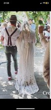 boho wedding dress size 8