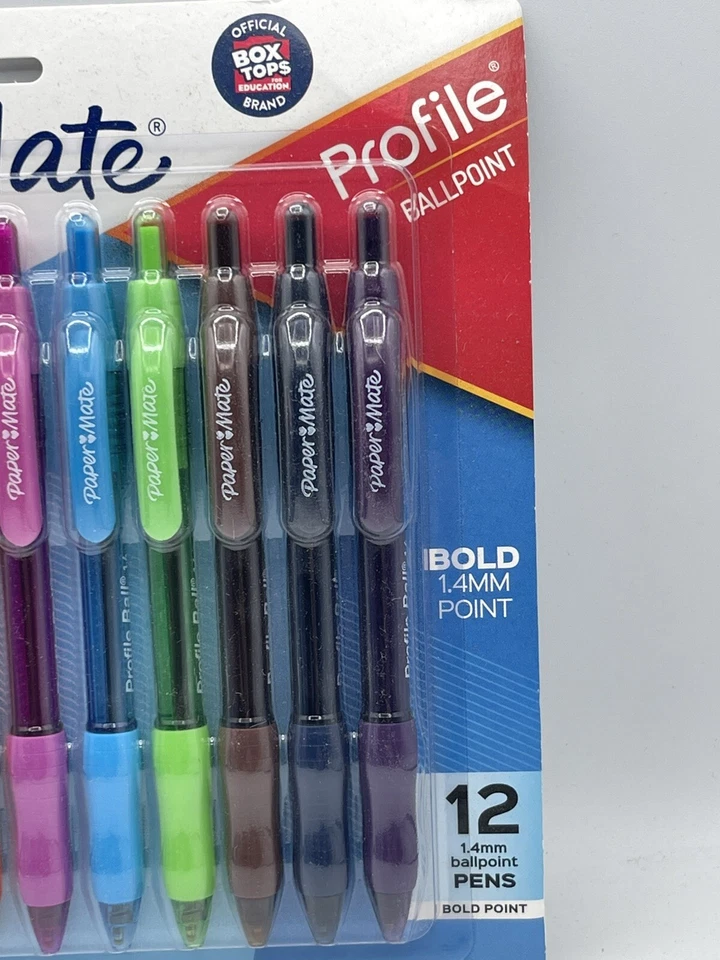 Выдвижные шариковые ручки Paper Mate Profile жирный наконечник в ассортименте чернила 924808 упаковка 2 шт. - Изображение 3 из 4