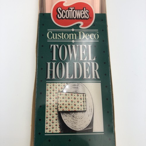 Vintage Scottowels Custom Deco Paper Towel Wall Holder Plastic NOS Peach - Picture 3 of 6
