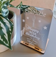PERSONALISED BIRTHDAY GIFT 21ST 18TH 16TH TEA LIGHT HOLDER GIFTS FOR HER HIM