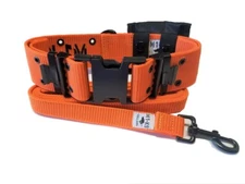 M1-K9 Big Military Dog Collar, Large Breed, 2.25" Wide, Safety Orange