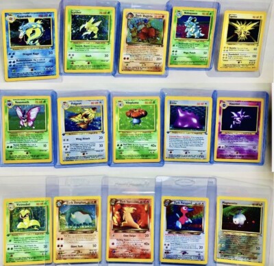 Pokemon Vintage WOTC Booster RE-PACKS (Base Set 1-2, Jungle, Fossil) 100%  Holo | eBay