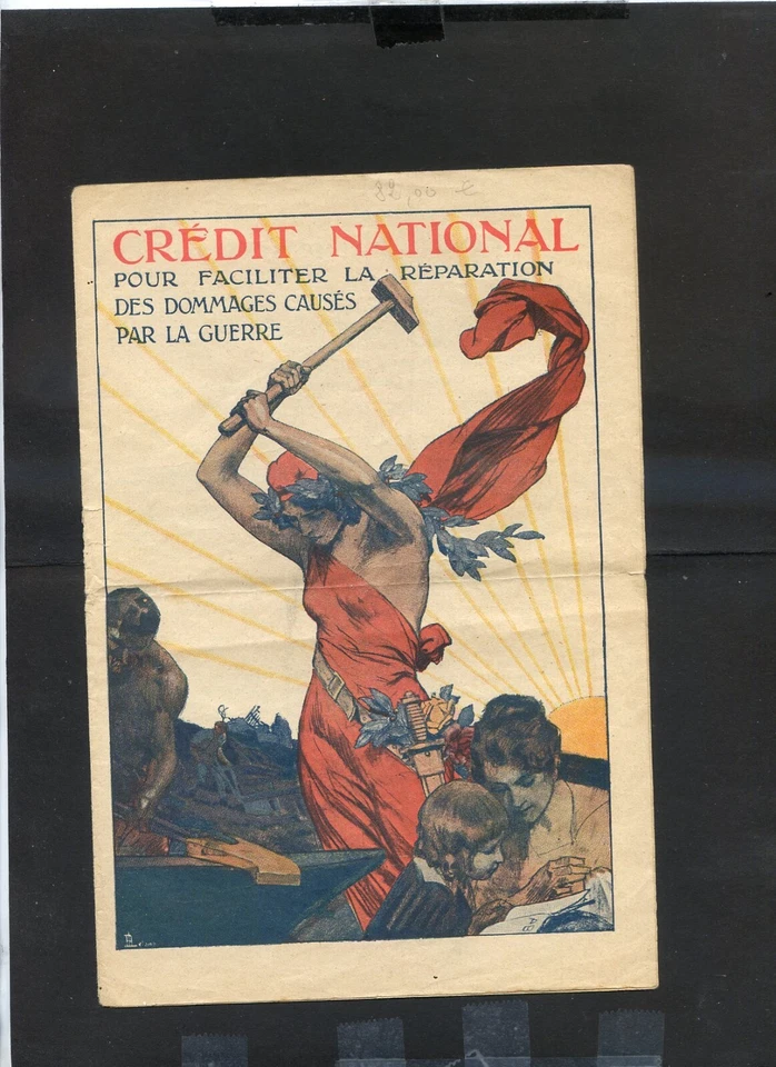 071124 GUERRE 14/18 DOCUMENT CREDIT NATIONAL EFFORT DE GUERRE - Photo 1/1