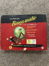 Vintage 1954 Bingo-matic Game by Transogram no.3173-298