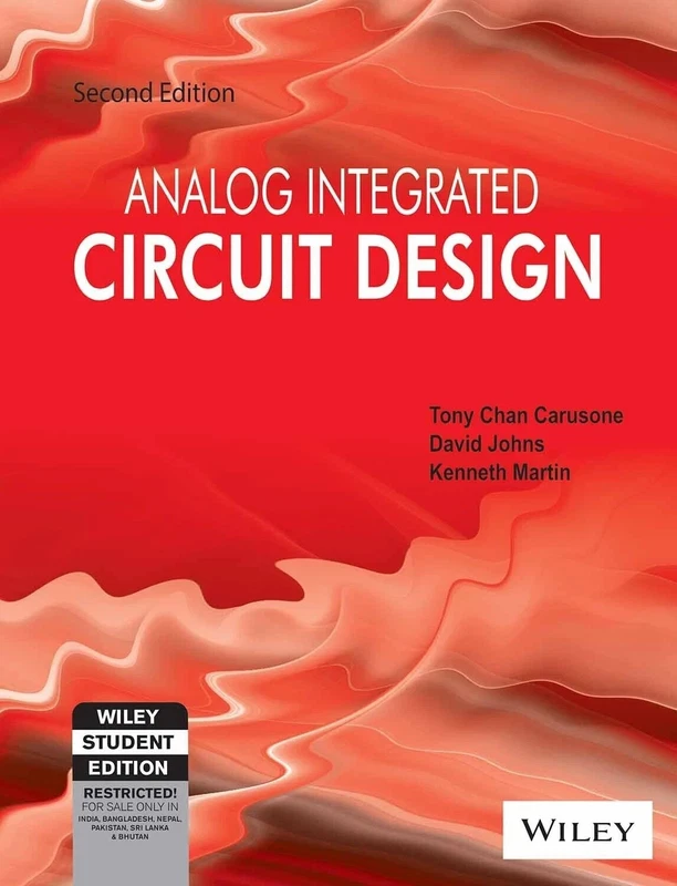 Analog Integrated Circuit Design by Martin 2nd INTL ED