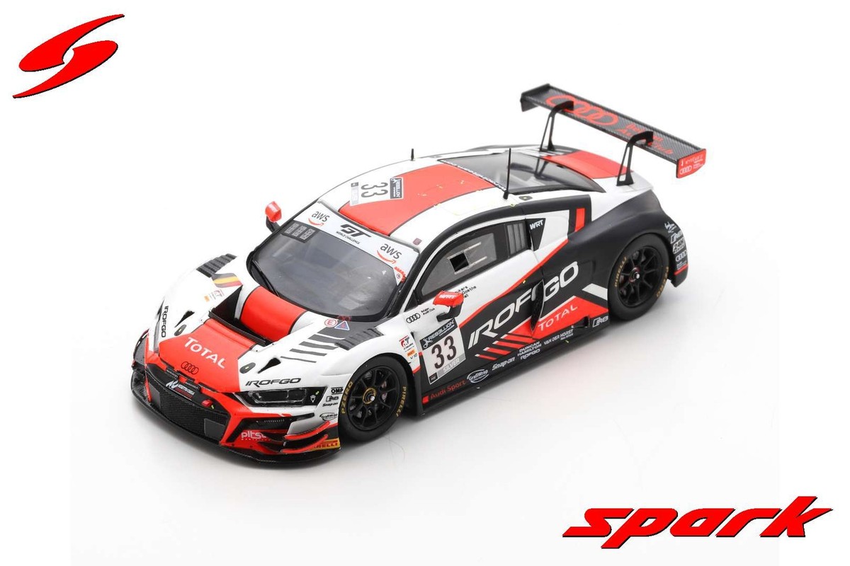 Spark SB393 1/43 AUDI R8 LMS GT3 NO.33 24H SPA 2020 Model