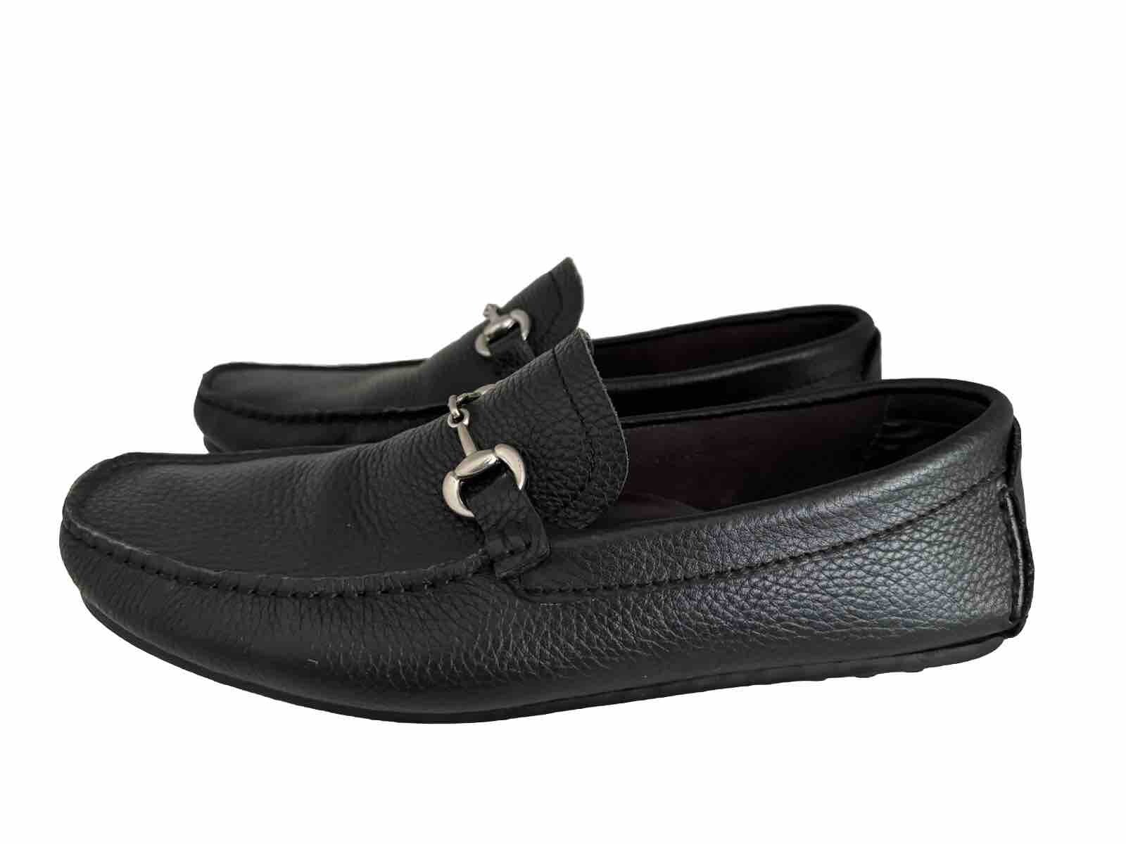 SAOLA Mocassino uomo Marco Ferretti suola gomma mocassini casual pelle nero 10 5