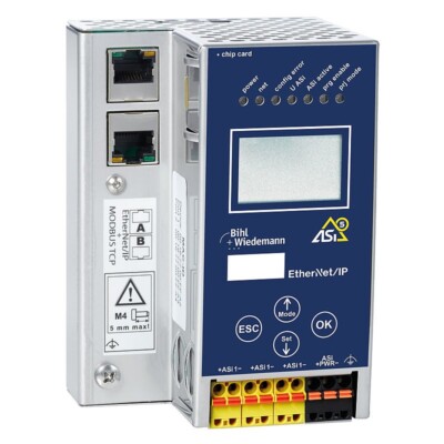 Bihl+Wiedemann BWU3849 24 Volt ASi-5/ASi-3 EtherNet/IP + Modbus TCP Gateway