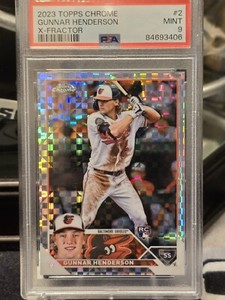 Gunnar Henderson 2023 Topps Chrome #2 X-Fractor Price Guide Gunnar Henderson 2023 Topps Chrome #2 X-Fractor Price Guide