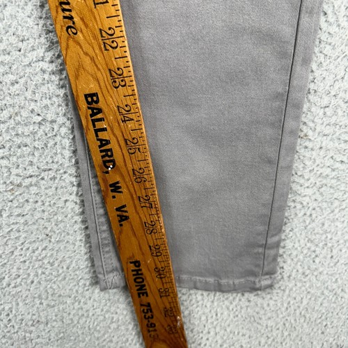 Tailor Vintage Pants Mens 32X32 Canaan Light Grey Straight Slim Fit Stretch NEW - Picture 13 of 14