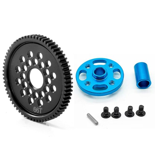 Juego de engranajes de alta velocidad 63T/64T/68T/71T para actualizaciones de autos de radiocontrol Tamiya TT-02 - Imagen 17 de 18