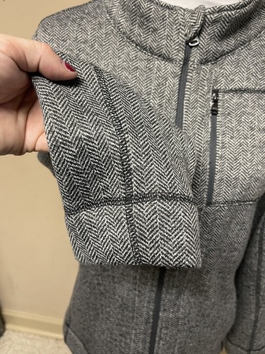 MARC NEW YORK ANDREW MARC PERFORMANCE JACKET HERRINGBONE FULL ZIP POCKETS LG - Picture 4 of 10