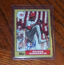 2022 TOPPS 1987 35th ANNIVERSARY #87BA-RS REIVER SANMARTIN AUTO REDS ROOKIE