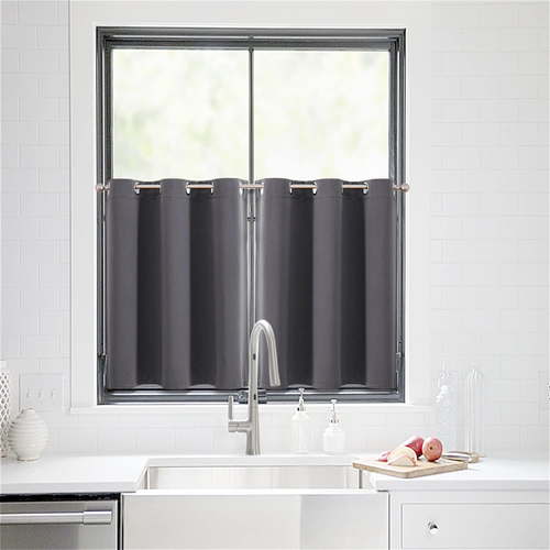 Small Window Curtains for Kitchen and Bedroom - Grommet Short Thermal Insulated - Picture 2 of 12