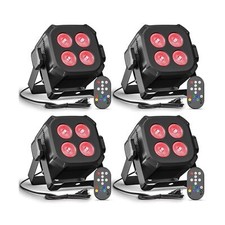 Mini Led Stage Lights, Corded 4  8w Led Par Lights, Lightweight RGBW 4 in 1 ...