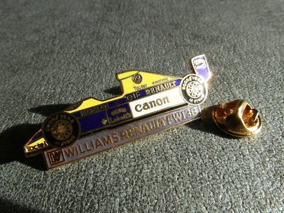a PINS PIN ENAMEL CAR AUTO AUTOMOBILE F1 RENAULT CAMEL ELF LABATT'S