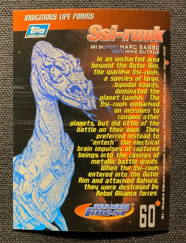 Star Wars Finest 1996 Topps Chromium Trading Cards + Refractor & Chase - Singles - Picture 121 of 358