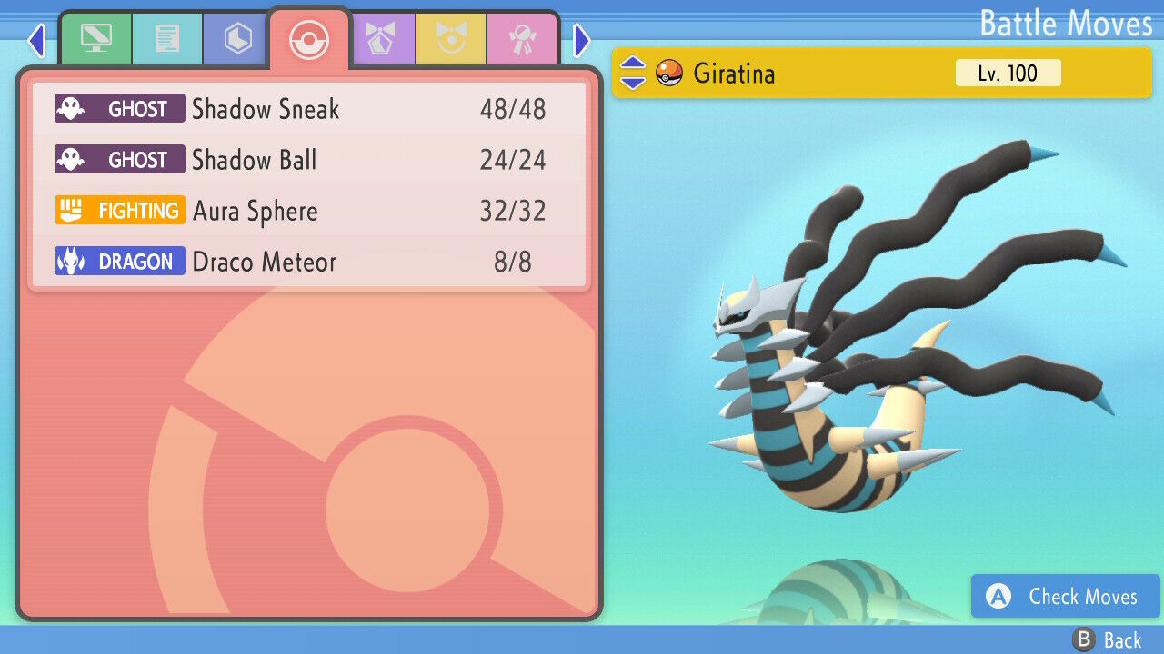 Shiny Giratina (Origin) Pokemon Brilliant Diamond Shining Pearl 6IV