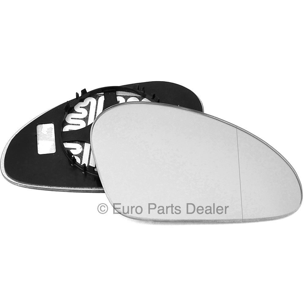 Driver side Clip Heated Wide Angle wing mirror glass for Seat Leon 03-05