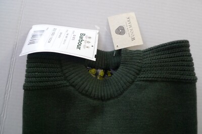 BARBOUR-  D675 FINE KNIT SWEATER -WOOL-CREW NECK-  NEW WITH TAGS- MADE @ UK - 52