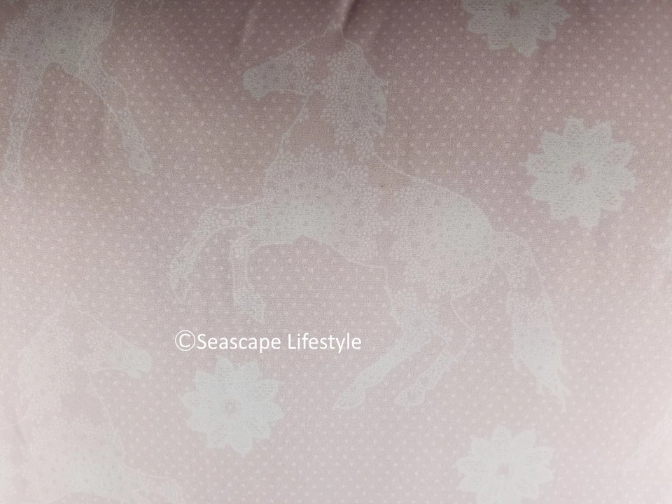 2-pc ❤ I LOVE HORSES ❤ Twin Comforter Pink Floral Lace NICOLE MILLER - Image 3 of 4