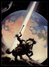 Frank Frazetta Fantasy Art Exotic Pin Up Card 85 Sound Man on Horse w/ Horn