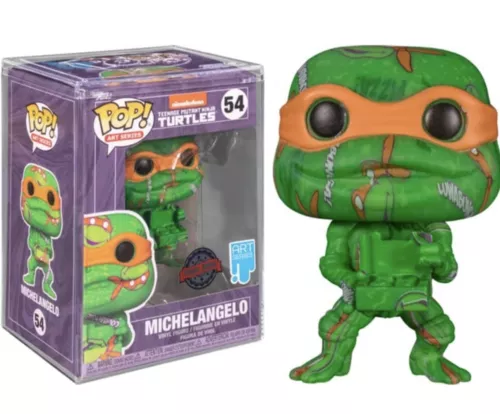 Funko Pop! Art Series Ninja Turtles TMNT Michelangelo #54 Target With Protector