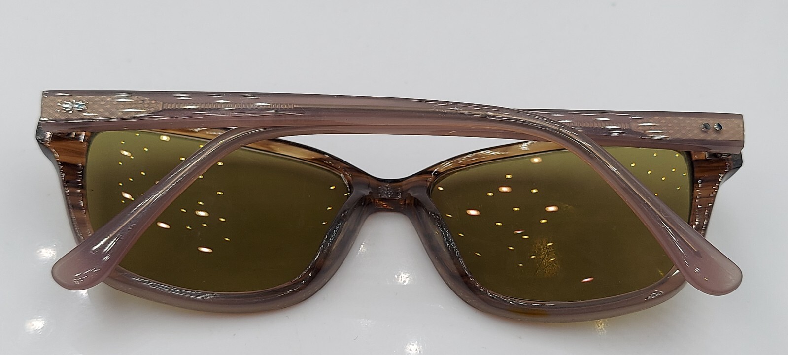 Smith Parallel Brown Oval Half-Rim Sunglasses FRA… - image 6