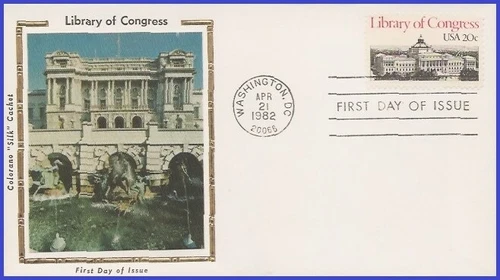 USA3 #2004 U/A COLORANO SILK FDC   Library of Congress