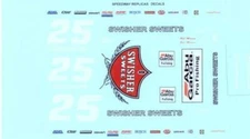 Speedway Replicas #25 Swisher Sweets Oldsmobile Rob Moroso 1/24 waterslide decal