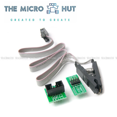 Flash Chip IC Test Clip + Adapter zur Programmierung SOIC8 SOP8 DIP8 BIOS 24/25/93