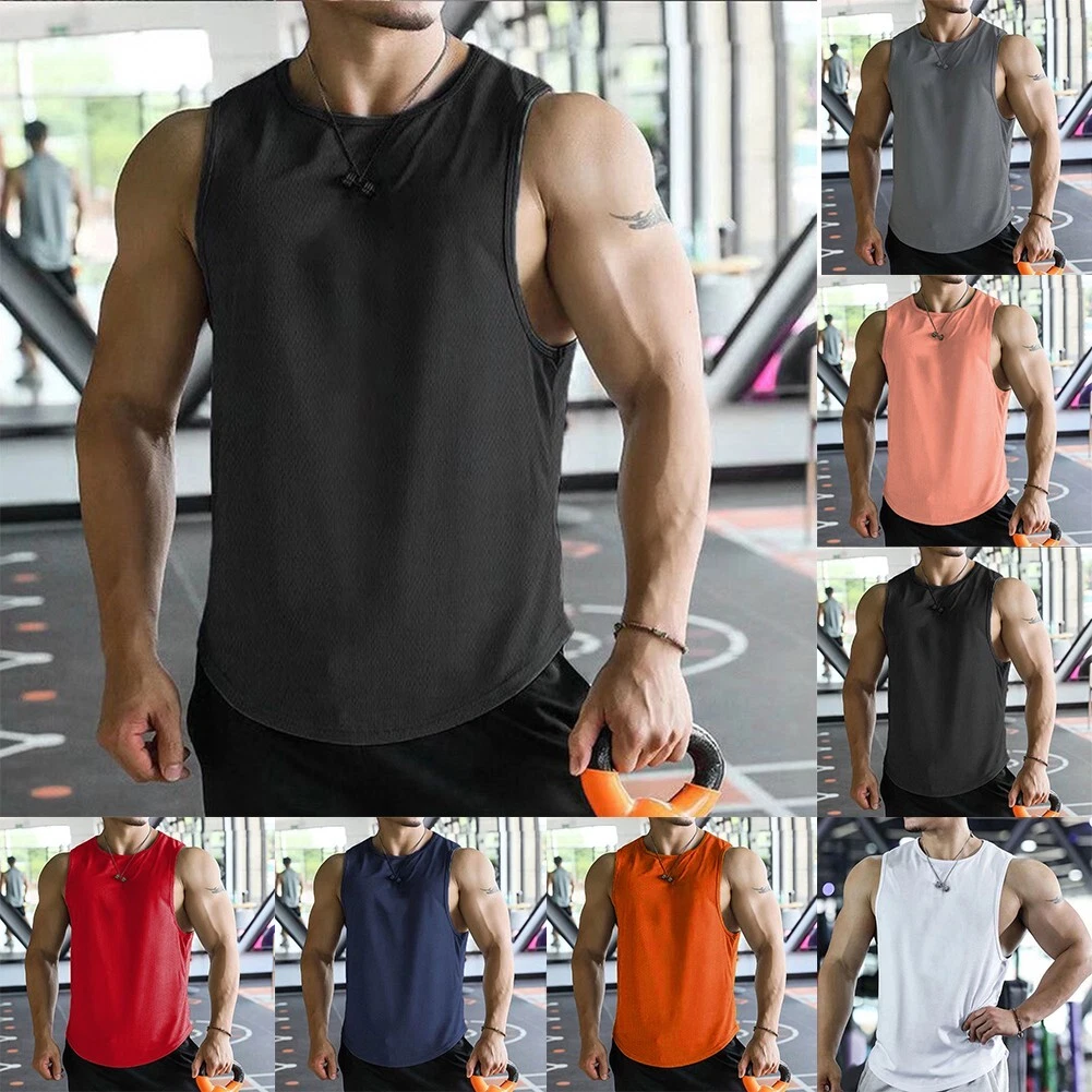 Men's workout hotsell sleeveless shirts