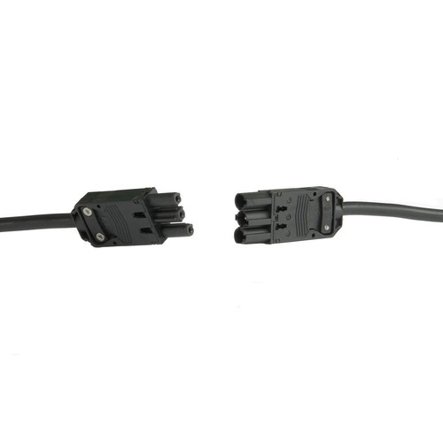 Cable de extensión macho y hembra GST18/3 de grado comercial negro - Imagen 2 de 2